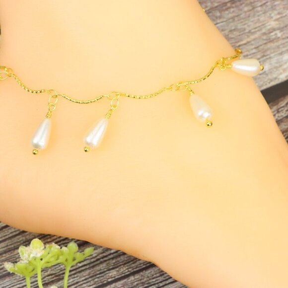 "Elegant Handmade Anklet – Delicate Jewelry for Women, MAR091793 - Picture 1 of 10